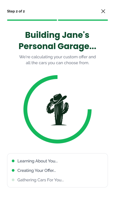 Building Jane's personal garage loading screen